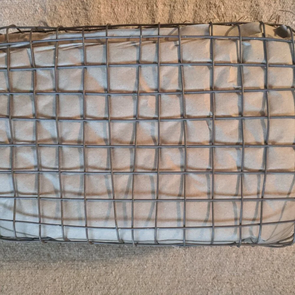 Breathable See-through Wired Gift Basket w/ Lid for Pet Cage Crate Storage Bin